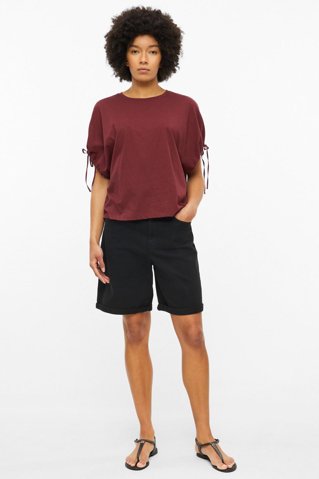 s.Oliver relaxed fit top - donkerrood