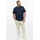 s.Oliver Big Size regular fit T-shirt - blauwzwart