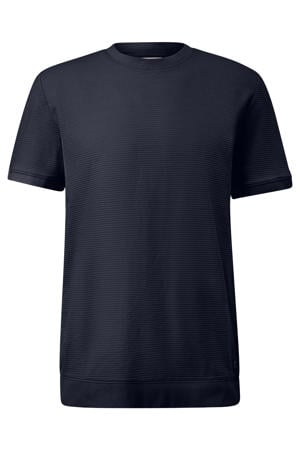 regular fit T-shirt - blauwzwart