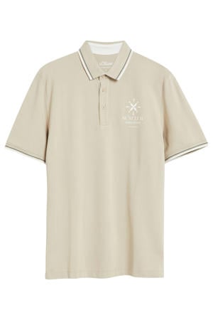 regular fit polo - beige