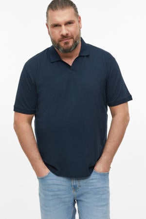 regular fit polo - blauwzwart