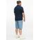 s.Oliver Big Size regular fit polo - blauwzwart