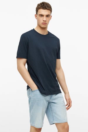 regular fit T-shirt - donkerblauw