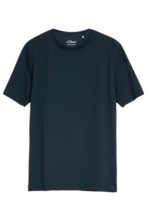 regular fit T-shirt - donkerblauw