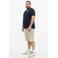 s.Oliver Big Size relaxed fit T-shirt met backprint - blauwzwart