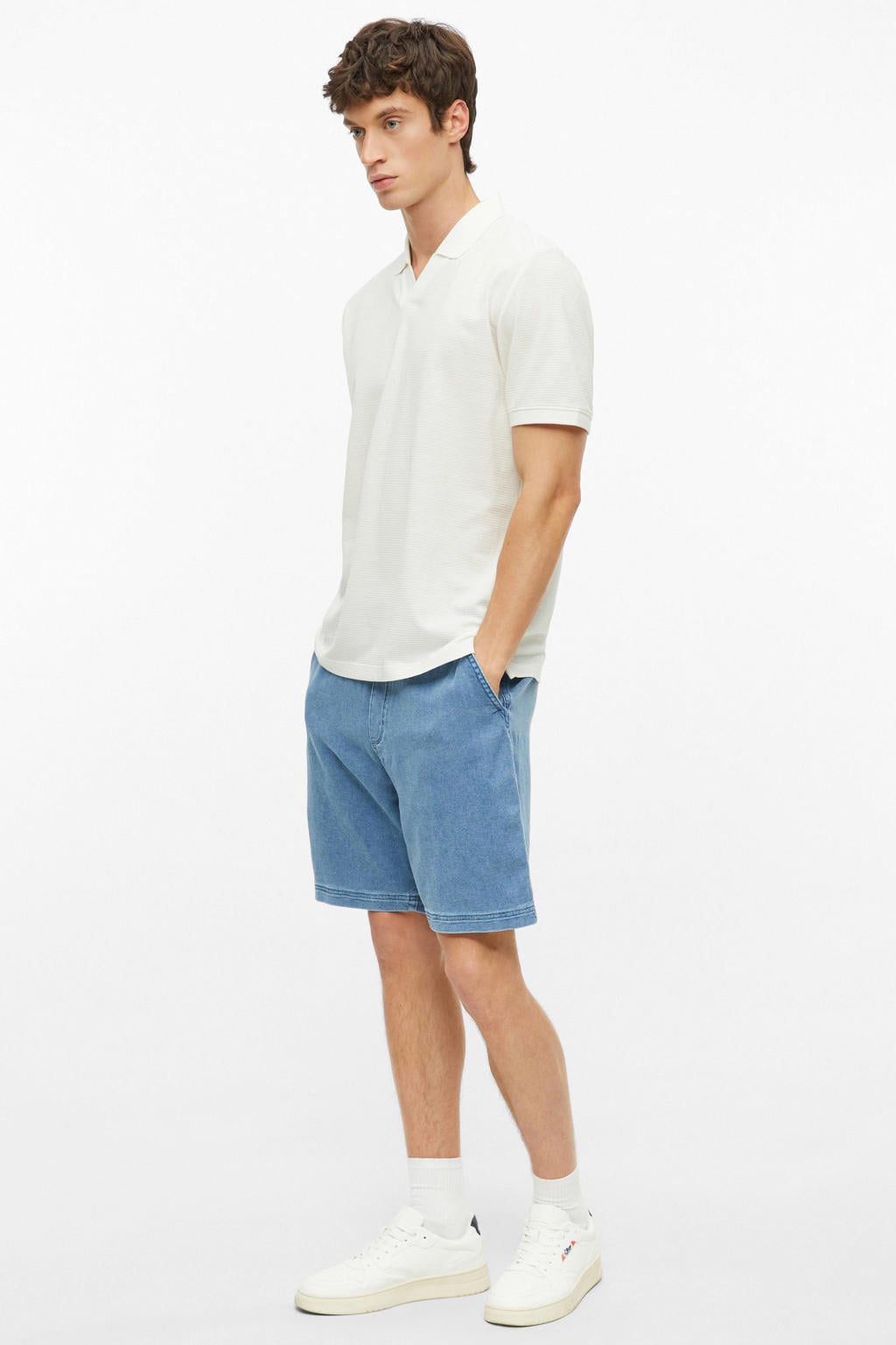 s.Oliver regular fit polo - wit