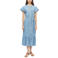 s.Oliver relaxed fit midi jurk met ceintuur - lichtblauw denim