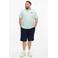 s.Oliver Big Size relaxed fit T-shirt met backprint - lichtblauw