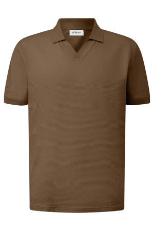 regular fit polo - bruin