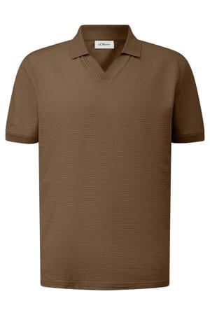 regular fit polo - bruin