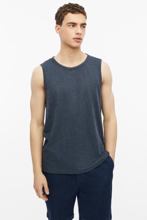 regular fit tanktop - donkerblauw