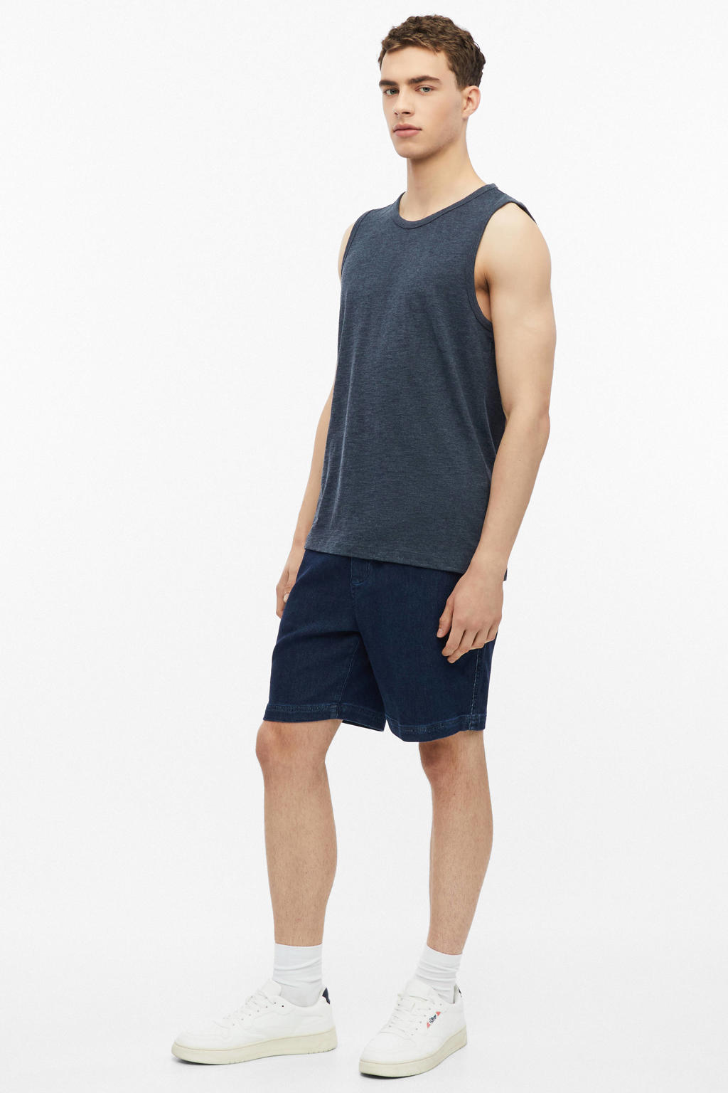 s.Oliver regular fit tanktop - donkerblauw