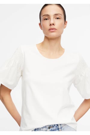 relaxed fit top - wit