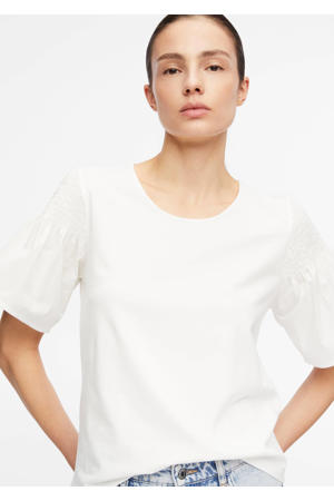 relaxed fit top - wit