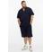 s.Oliver Big Size regular fit gehaakt overhemd - donkerblauw