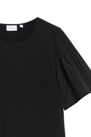 thumbnail: comma relaxed fit top - zwart