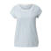 s.Oliver regular fit gestreept T-shirt - lichtblauw