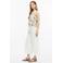 s.Oliver viscosemix regular fit top met print - beige