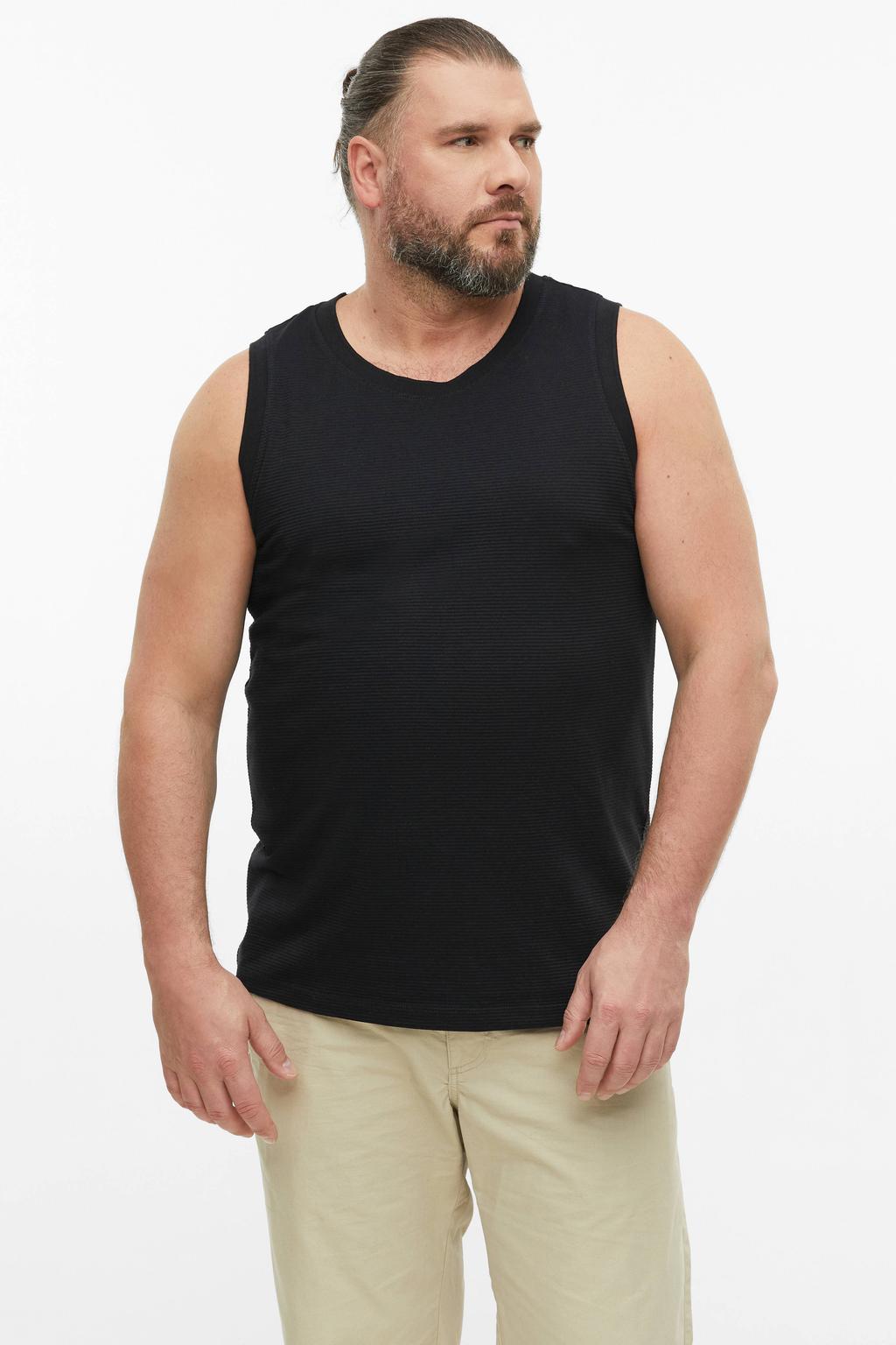 s.Oliver Big Size regular fit tanktop - zwart