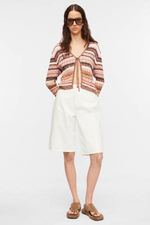 straight leg bermudashort - wit