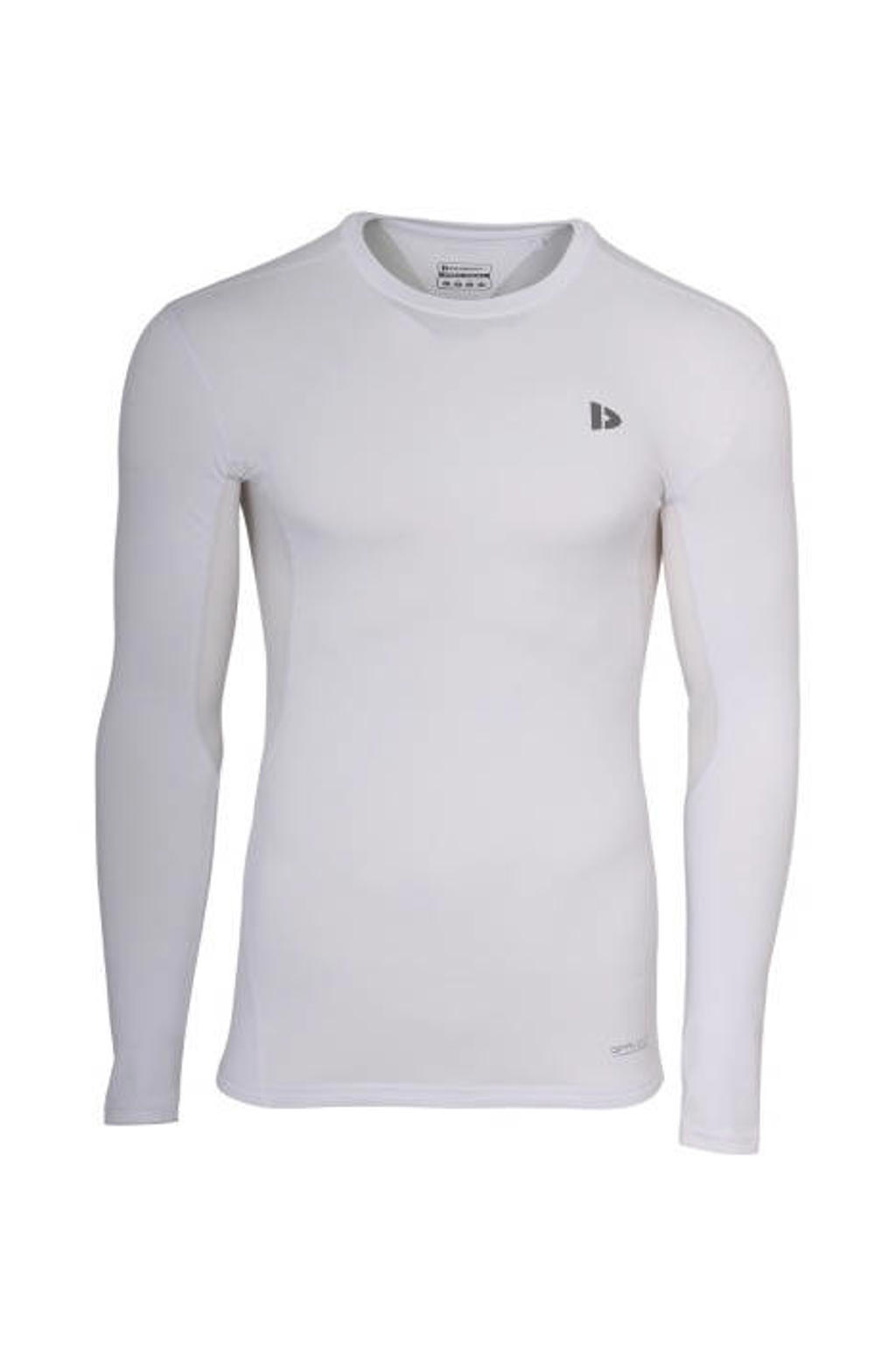 Donnay sportshirt met lange mouwen - wit