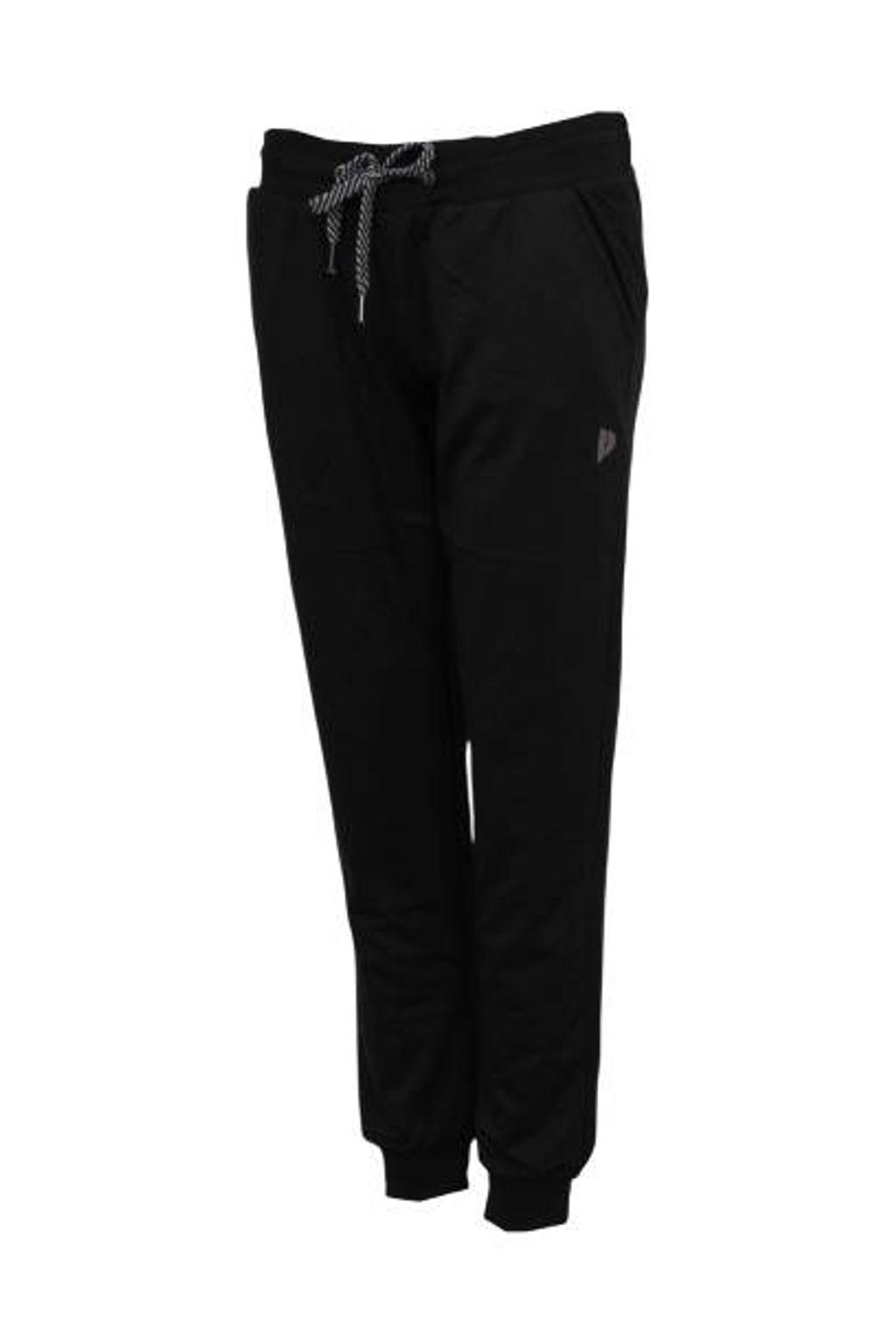 Zwarte dames Donnay joggingbroek van sweat materiaal