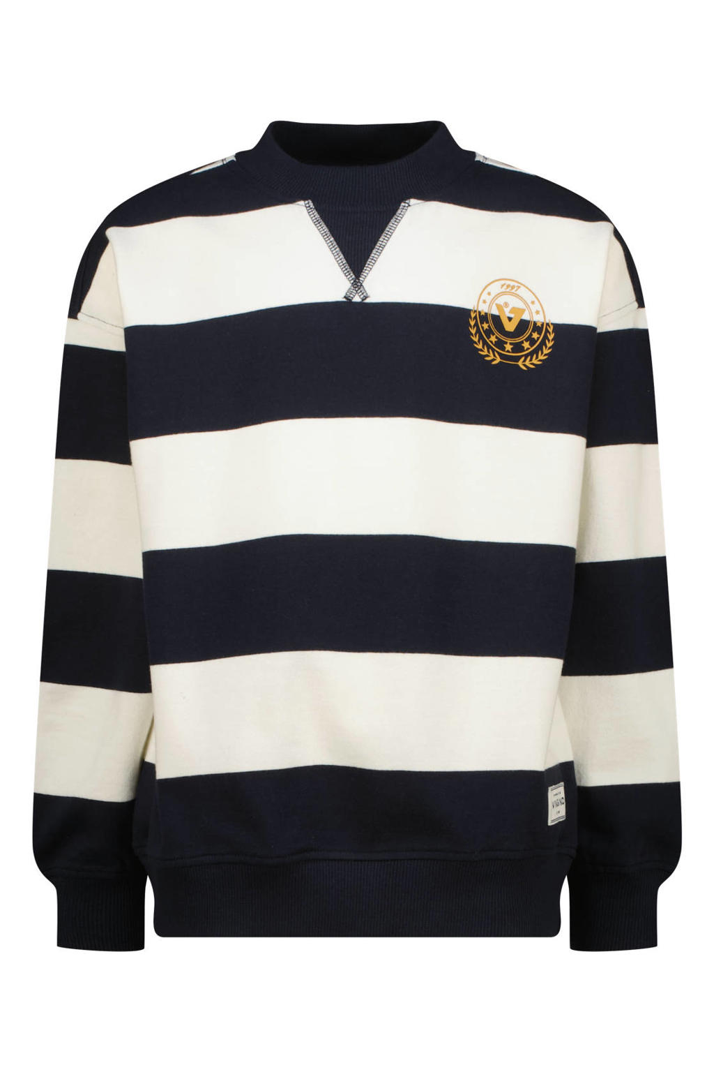 Vingino gestreepte sweater - donkerblauw/wit