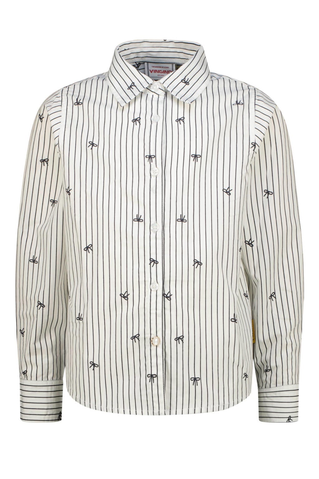 Vingino gestreepte blouse - offwhite/blauw