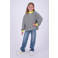 Vingino gestreepte sweater - zwart/ecru/neongeel