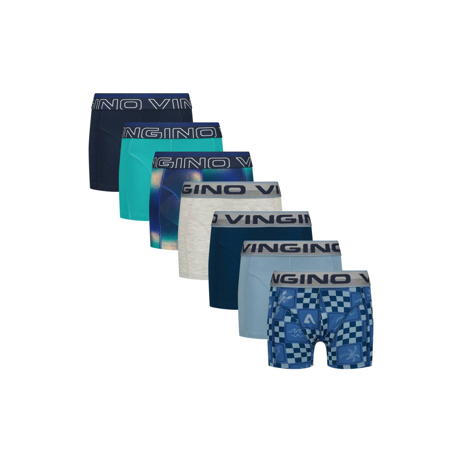 Vingino boxershorts met print (set van 7)