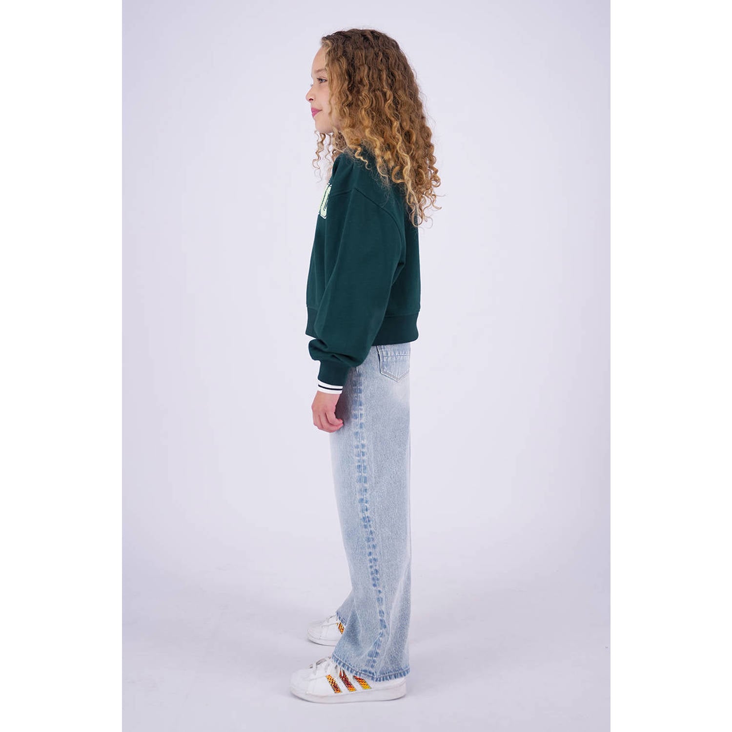 Vingino sweater met logo donkergroen