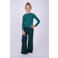 Vingino gestreepte longsleeve - donkergroen/aqua
