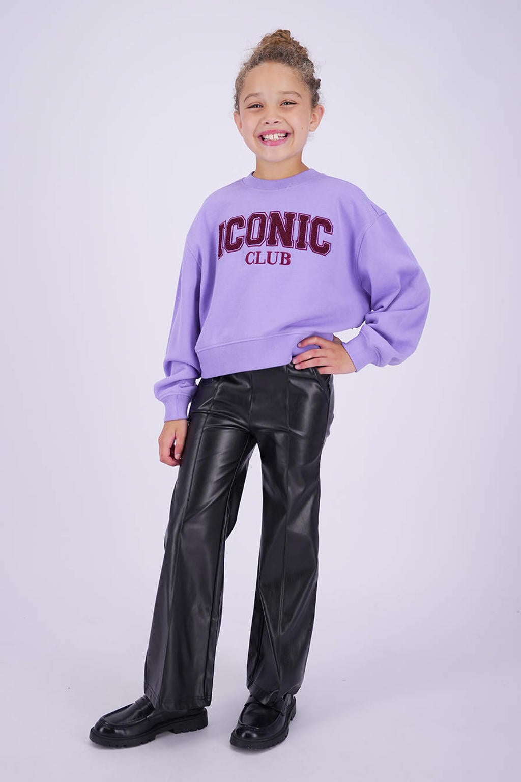 Vingino sweater met tekst - lila