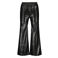 Vingino imitatieleren wide leg casual broek - zwart