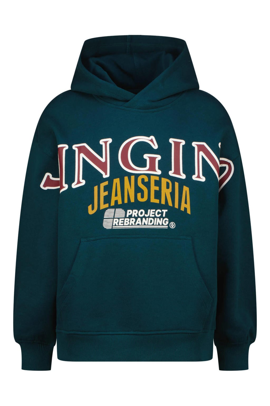 Vingino hoodie met logo - donkergroen