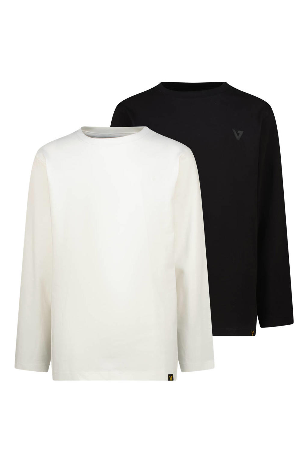 Vingino longsleeves - wit/zwart (set van 2)