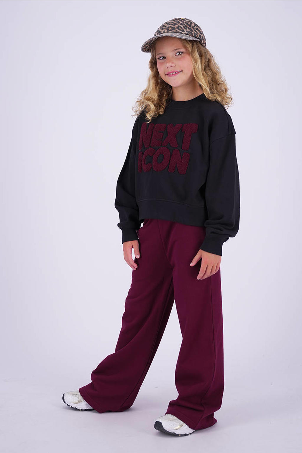 Vingino sweater met tekst - zwart