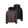 Vingino reversible jas met panterprint - bruin/zwart