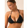 Sam Friday Jessie voorgevormde triangel bikinitop met stippen en zonder beugel - zwart/wit