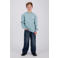 Vingino sweater met print - grijsblauw