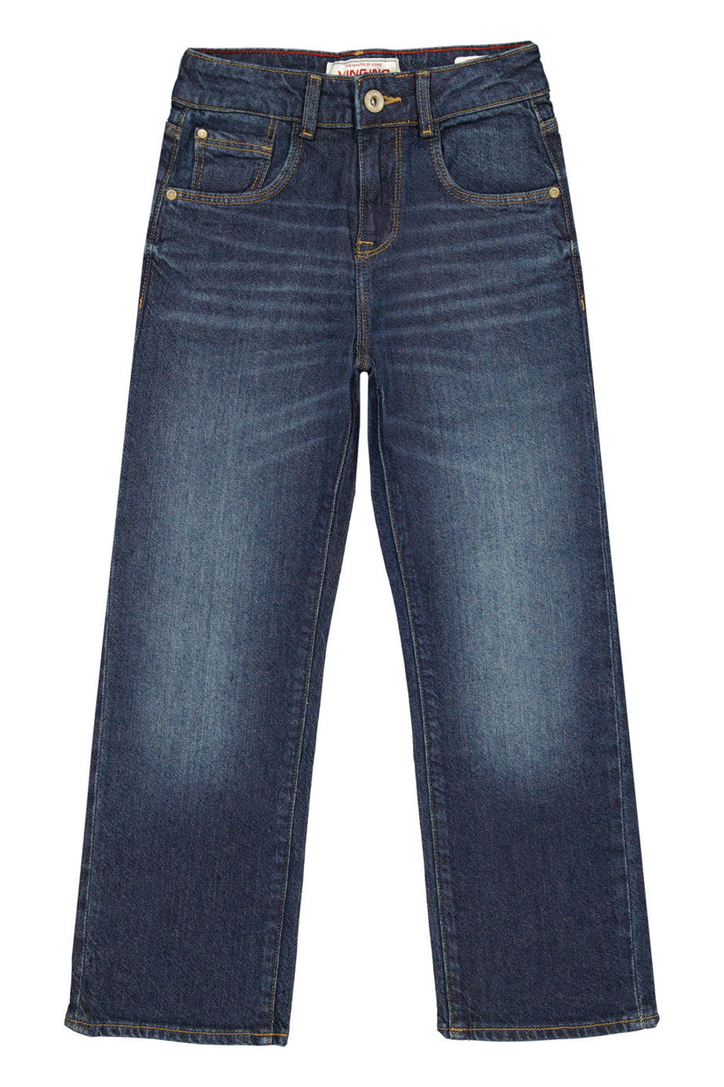Vingino Gustavo essential relaxed fit loose fit jeans - deep dark