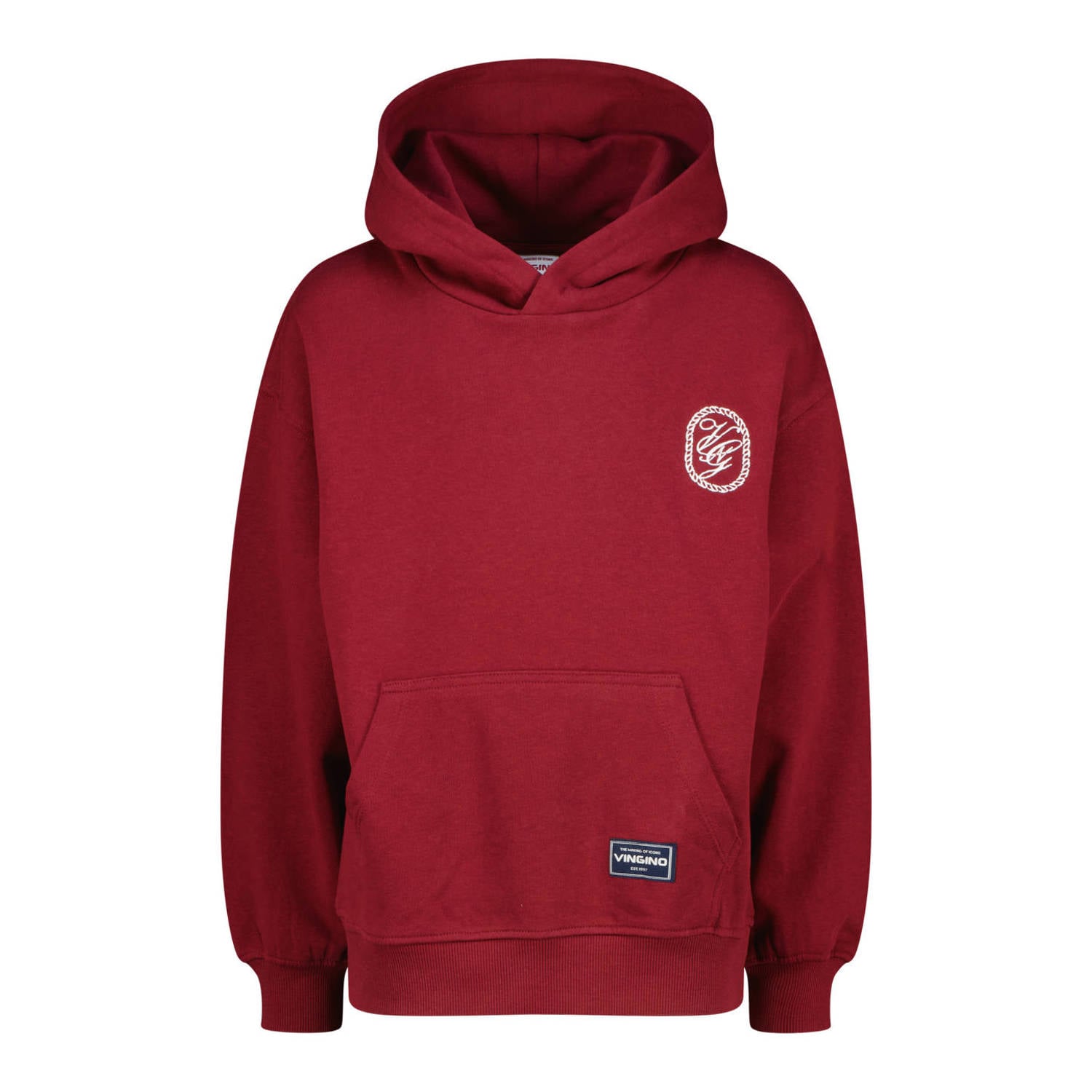 Vingino hoodie met print warmrood