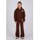 Vingino oversized sweatvest met logo - bruin