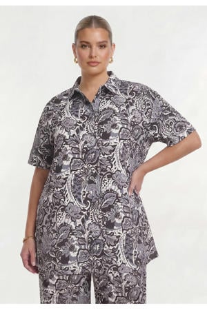 blouse Plus Size - grijs