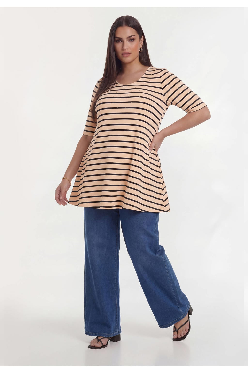 YOEK tuniek Plus Size - zwart