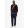 Lacoste regular fit gebreide trui - donkerrood