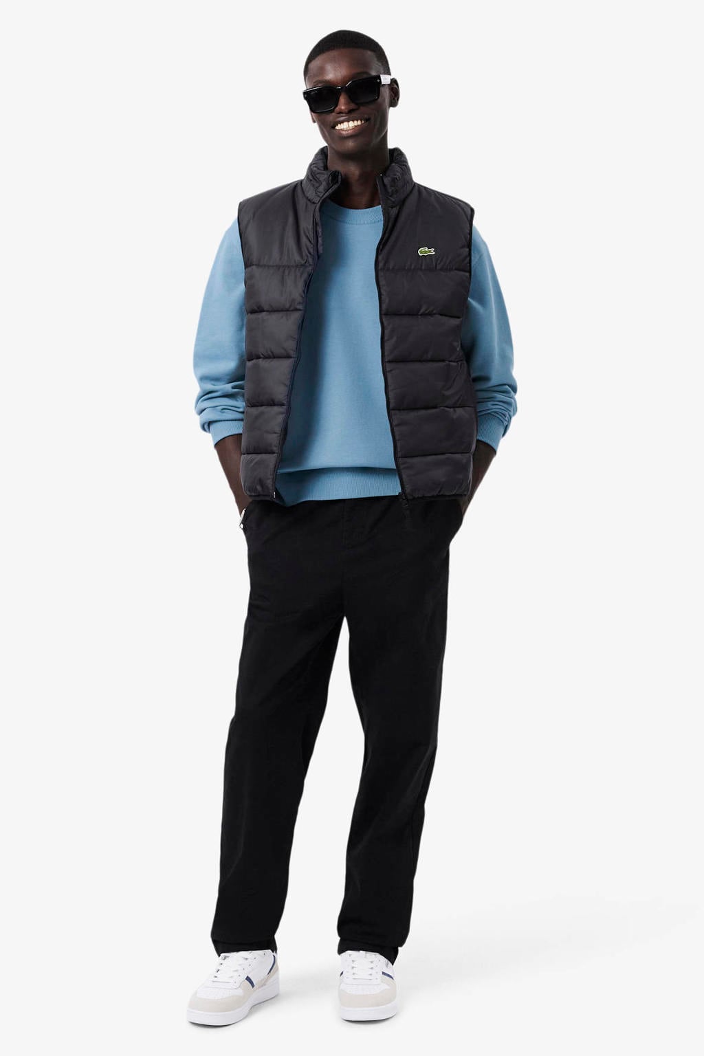 Lacoste regular fit trui - lichtblauw