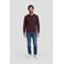 Lacoste regular fit gebreide trui - roodbruin