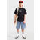 Redefined Rebel T-shirt met backprint - zwart