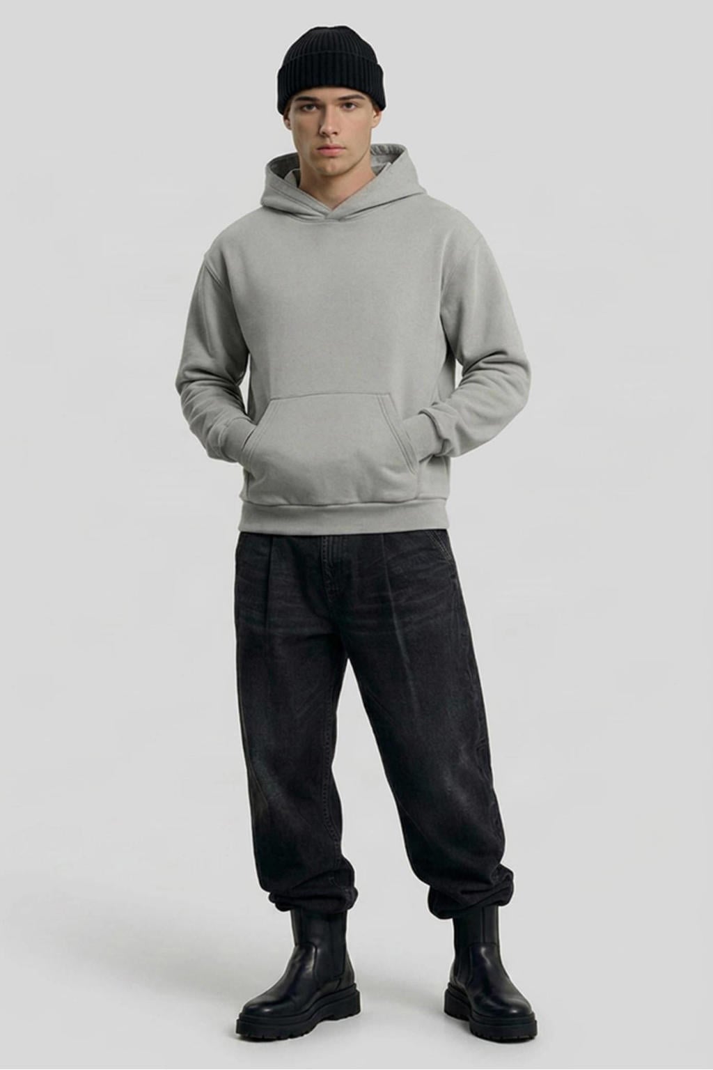 Urban Classics regular fit hoodie - lichtgrijs